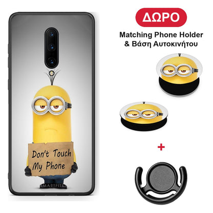 Text Minion - OnePlus 7 Pro θήκη + Δώρο Phone Holder & Βάση Αυτοκινήτου