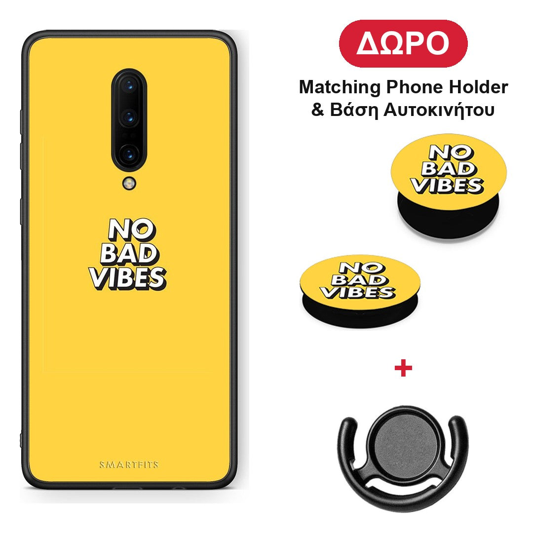 Text Vibes - OnePlus 7 Pro θήκη + Δώρο Phone Holder & Βάση Αυτοκινήτου