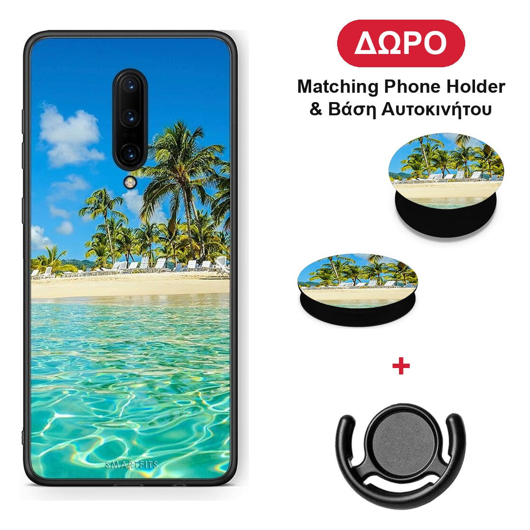 Tropical Vibes - OnePlus 7 Pro θήκη + Δώρο Phone Holder & Βάση Αυτοκινήτου