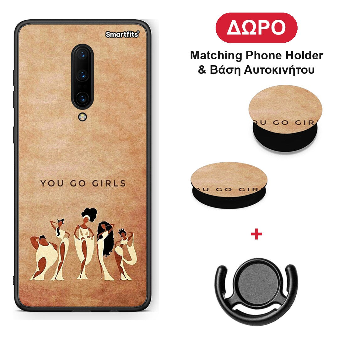 You Go Girl - OnePlus 7 Pro θήκη + Δώρο Phone Holder & Βάση Αυτοκινήτου