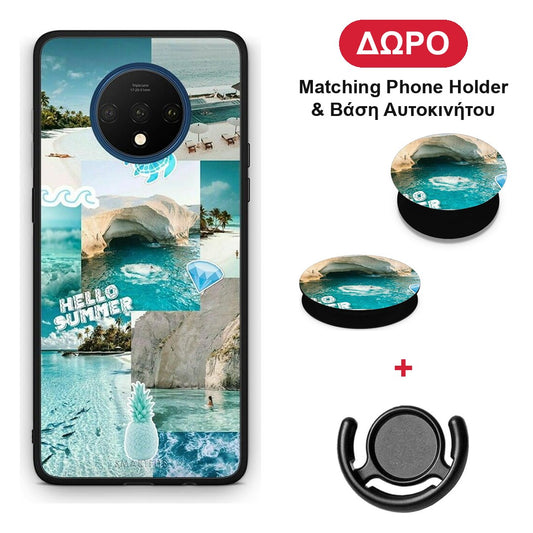 Aesthetic Summer - OnePlus 7T θήκη + Δώρο Phone Holder & Βάση Αυτοκινήτου