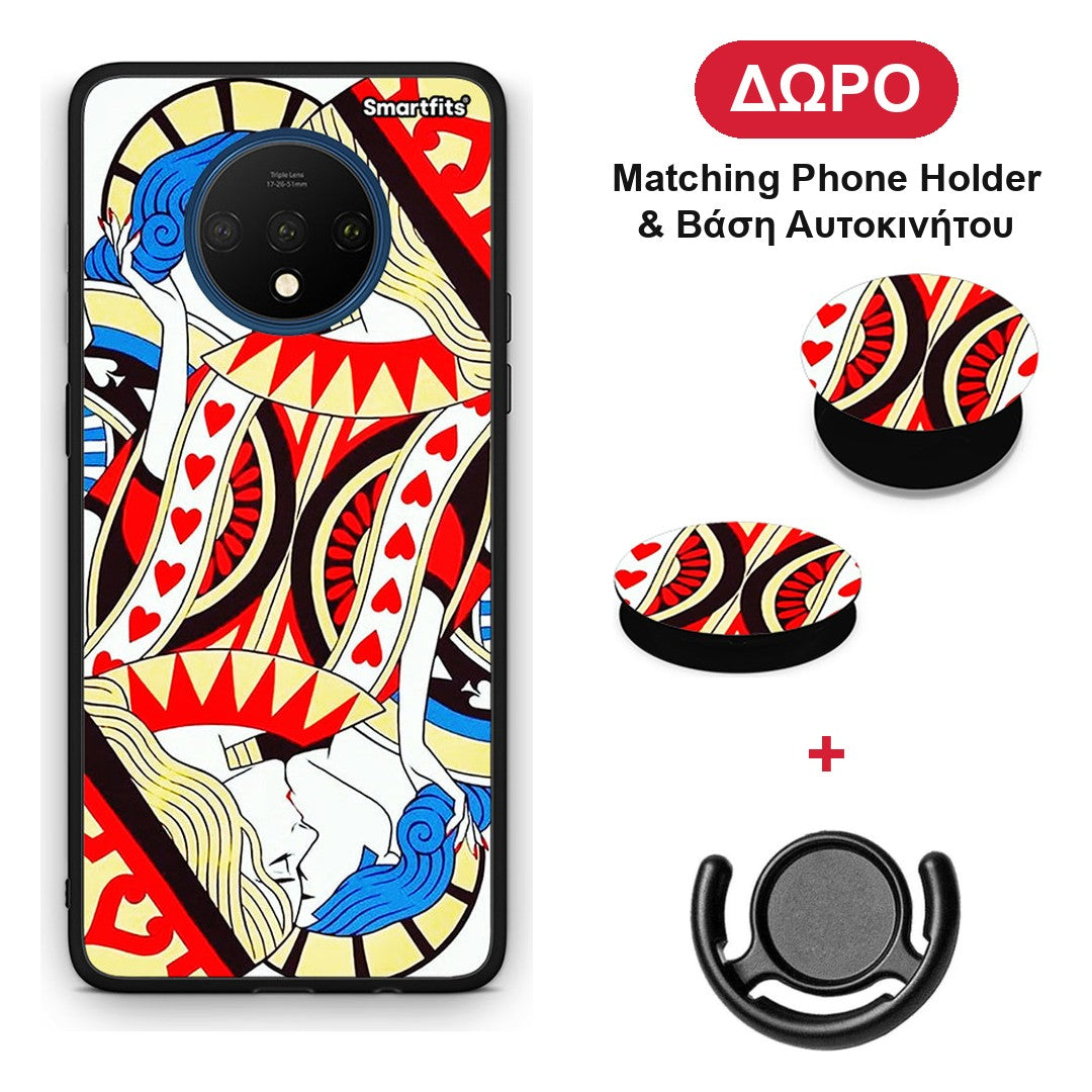 Card Love - OnePlus 7T θήκη + Δώρο Phone Holder & Βάση Αυτοκινήτου