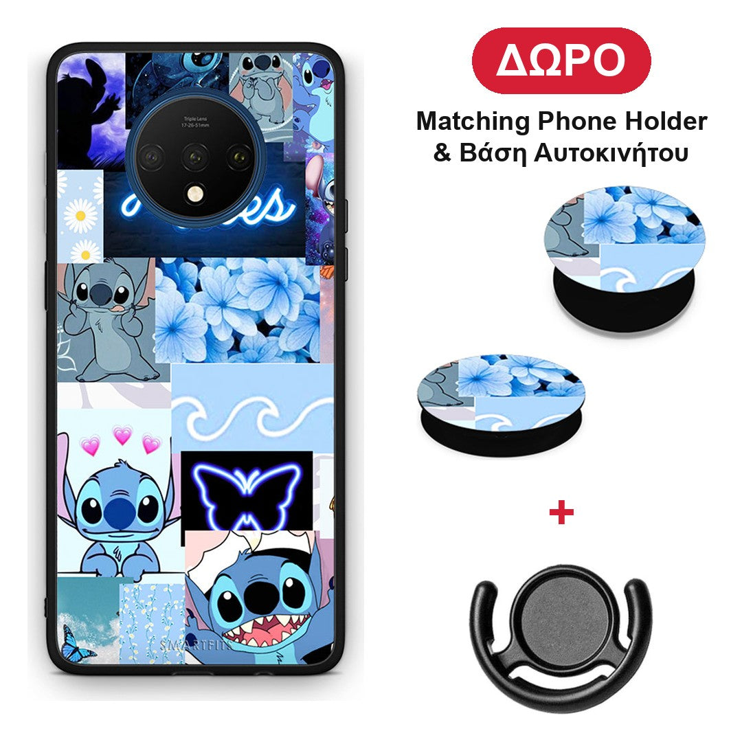 Collage Good Vibes - OnePlus 7T θήκη + Δώρο Phone Holder & Βάση Αυτοκινήτου