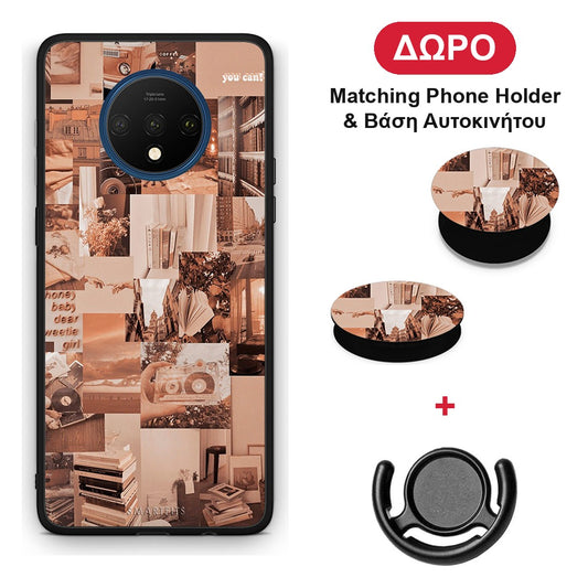 Collage You Can - OnePlus 7T θήκη + Δώρο Phone Holder & Βάση Αυτοκινήτου