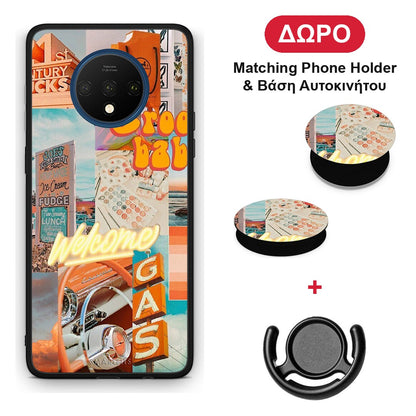 Groovy Babe - OnePlus 7T θήκη + Δώρο Phone Holder & Βάση Αυτοκινήτου