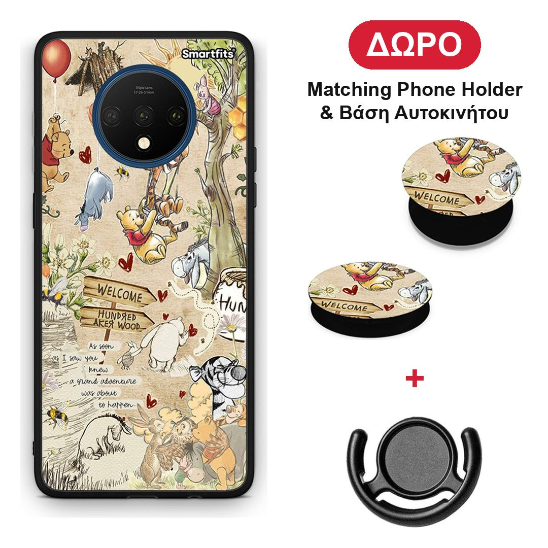 Happy Friends - OnePlus 7T θήκη + Δώρο Phone Holder & Βάση Αυτοκινήτου