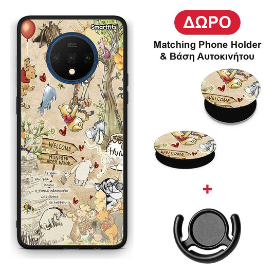 Happy Friends - OnePlus 7T θήκη + Δώρο Phone Holder & Βάση Αυτοκινήτου