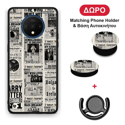 Harry Paper - OnePlus 7T θήκη + Δώρο Phone Holder & Βάση Αυτοκινήτου