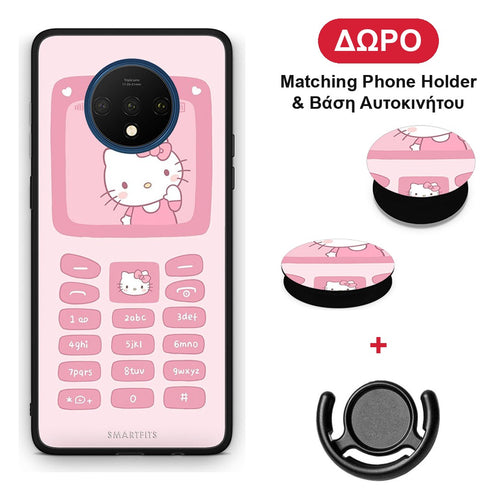 Hello Kitten - OnePlus 7T θήκη + Δώρο Phone Holder & Βάση Αυτοκινήτου