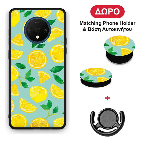 Lemons - OnePlus 7T θήκη + Δώρο Phone Holder & Βάση Αυτοκινήτου