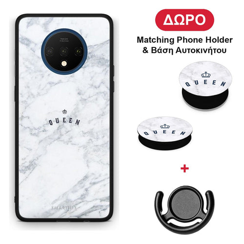 Marble Queen - OnePlus 7T θήκη + Δώρο Phone Holder & Βάση Αυτοκινήτου