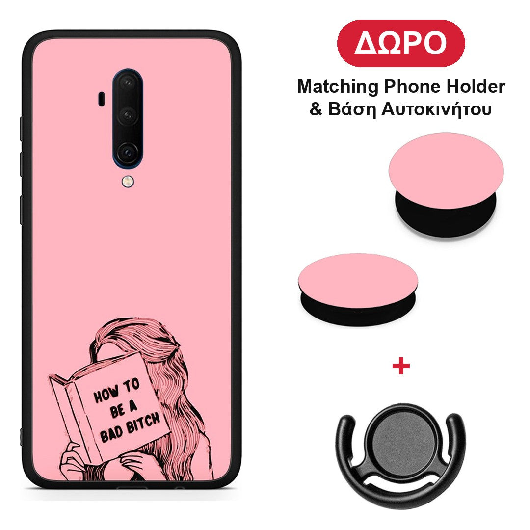 Bad Bitch - OnePlus 7T Pro θήκη + Δώρο Phone Holder & Βάση Αυτοκινήτου