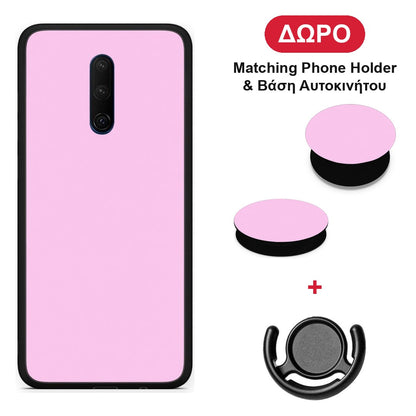 Cotton Candy Pink - OnePlus 7T Pro θήκη + Δώρο Phone Holder & Βάση Αυτοκινήτου