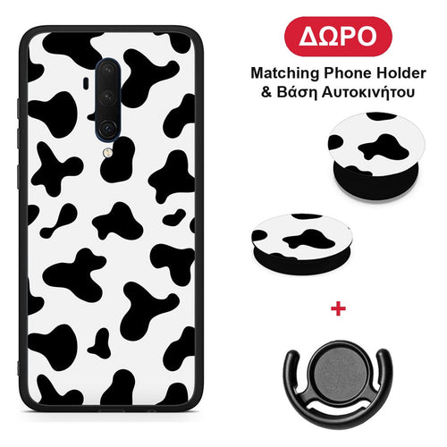 Cow Print - OnePlus 7T Pro θήκη + Δώρο Phone Holder & Βάση Αυτοκινήτου