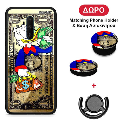 Duck Money - OnePlus 7T Pro θήκη + Δώρο Phone Holder & Βάση Αυτοκινήτου