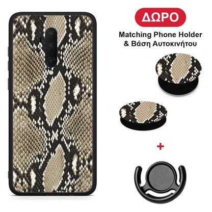 Animal Fashion Snake - OnePlus 7T Pro θήκη + Δώρο Phone Holder & Βάση Αυτοκινήτου