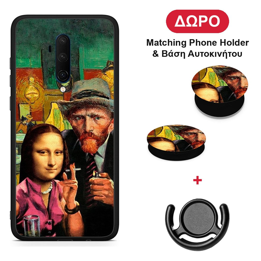 Funny Art - OnePlus 7T Pro θήκη + Δώρο Phone Holder & Βάση Αυτοκινήτου