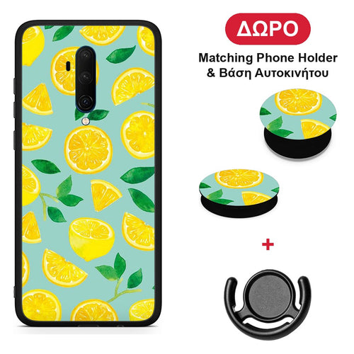 Lemons - OnePlus 7T Pro θήκη + Δώρο Phone Holder & Βάση Αυτοκινήτου