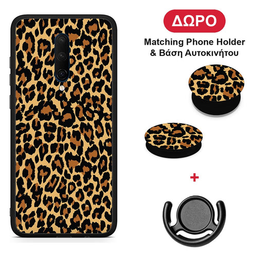 Animal Leopard - OnePlus 7T Pro θήκη + Δώρο Phone Holder & Βάση Αυτοκινήτου