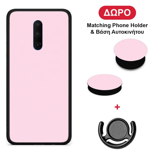 Pale Pink - OnePlus 7T Pro θήκη + Δώρο Phone Holder & Βάση Αυτοκινήτου