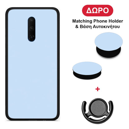 Powder Blue - OnePlus 7T Pro θήκη + Δώρο Phone Holder & Βάση Αυτοκινήτου