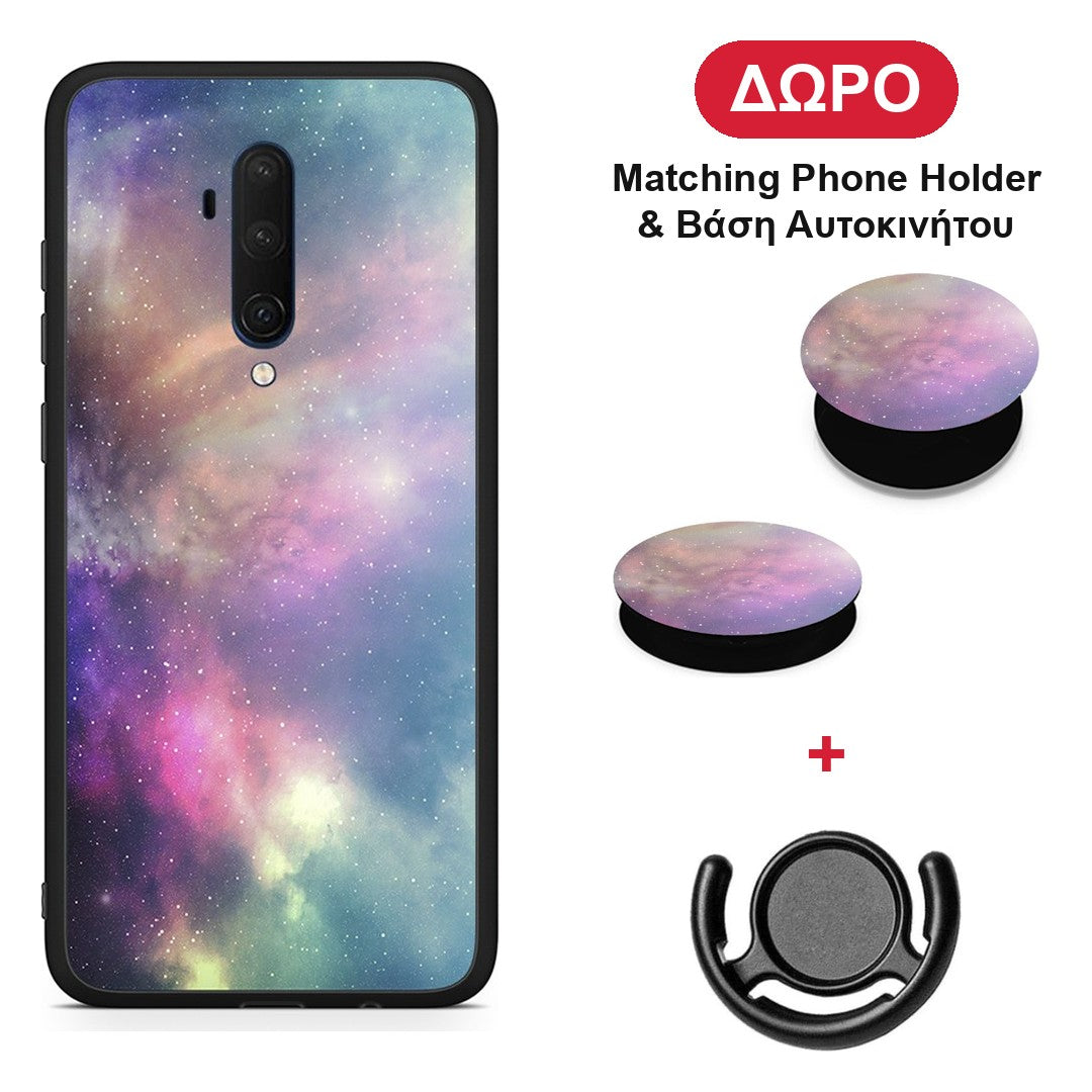 Galactic Rainbow - OnePlus 7T Pro θήκη + Δώρο Phone Holder & Βάση Αυτοκινήτου