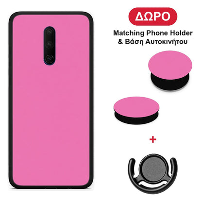 Rose Pink - OnePlus 7T Pro θήκη + Δώρο Phone Holder & Βάση Αυτοκινήτου
