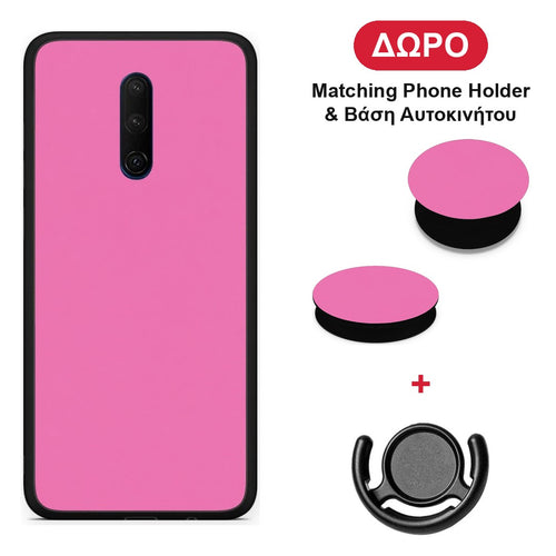 Rose Pink - OnePlus 7T Pro θήκη + Δώρο Phone Holder & Βάση Αυτοκινήτου