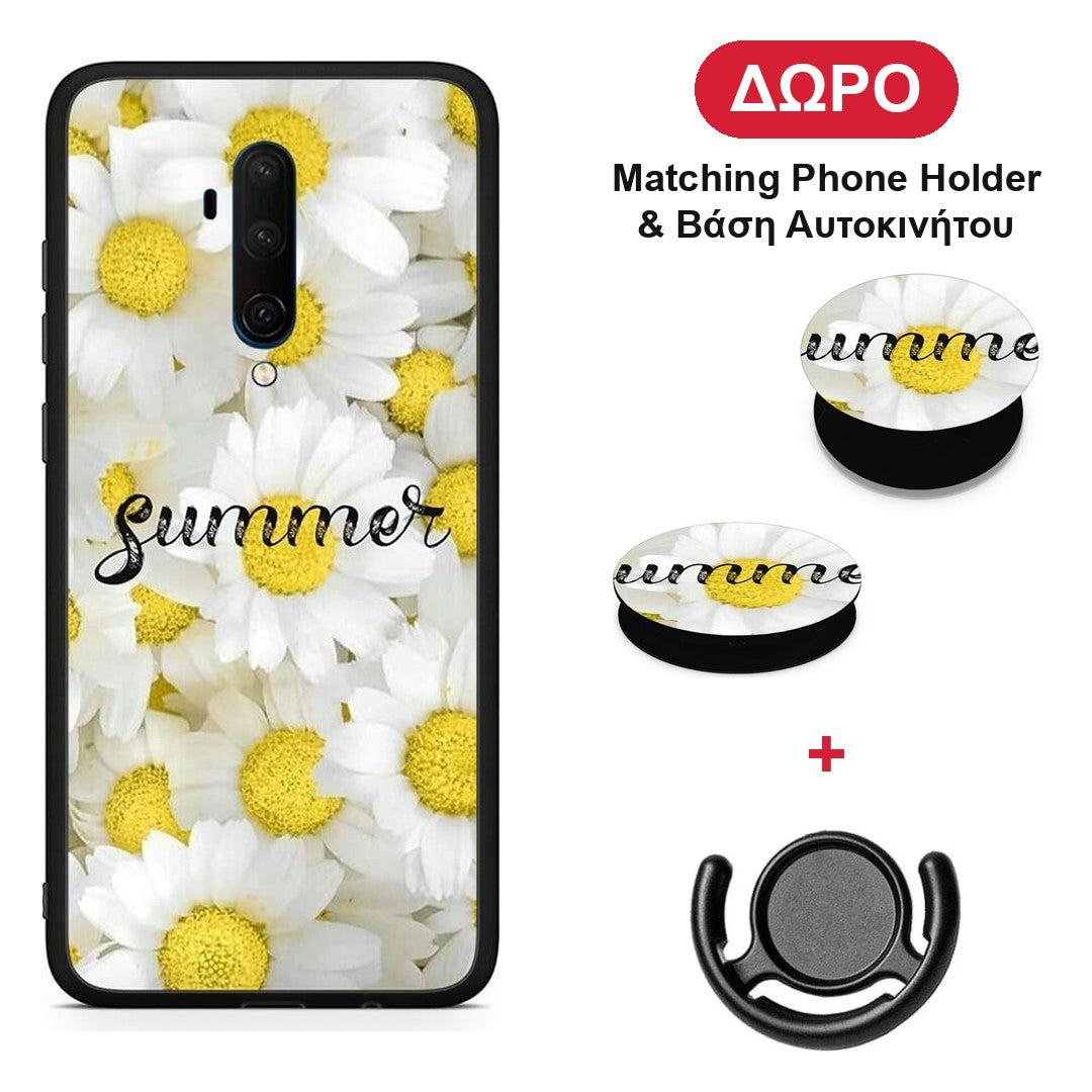Summer Daisies - OnePlus 7T Pro θήκη + Δώρο Phone Holder & Βάση Αυτοκινήτου