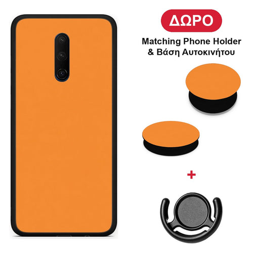 Tangerine Orange - OnePlus 7T Pro θήκη + Δώρο Phone Holder & Βάση Αυτοκινήτου