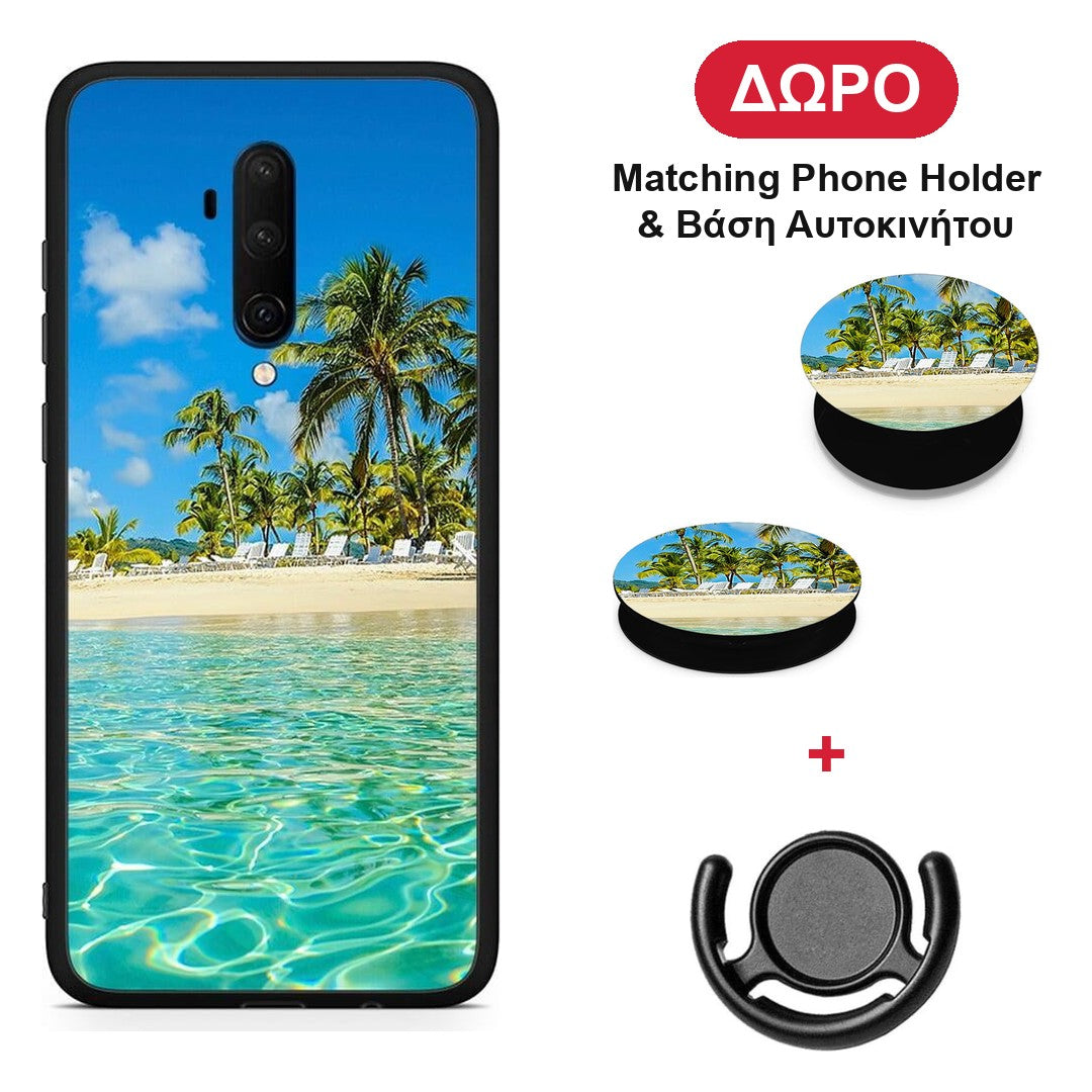 Tropical Vibes - OnePlus 7T Pro θήκη + Δώρο Phone Holder & Βάση Αυτοκινήτου