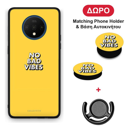 Text Vibes - OnePlus 7T θήκη + Δώρο Phone Holder & Βάση Αυτοκινήτου