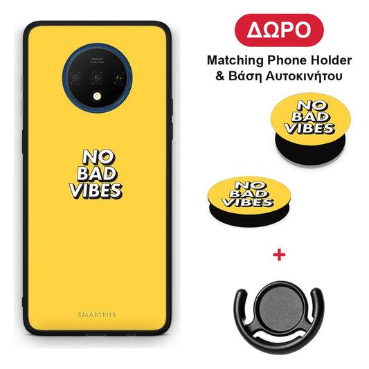 Text Vibes - OnePlus 7T θήκη + Δώρο Phone Holder & Βάση Αυτοκινήτου
