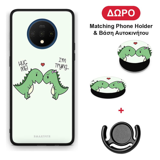 Valentine Rex - OnePlus 7T θήκη + Δώρο Phone Holder & Βάση Αυτοκινήτου