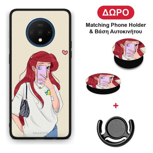 Walking Mermaid - OnePlus 7T θήκη + Δώρο Phone Holder & Βάση Αυτοκινήτου