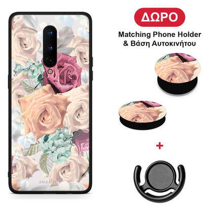 Floral Bouquet - OnePlus 8 θήκη + Δώρο Phone Holder & Βάση Αυτοκινήτου