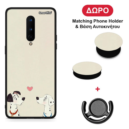 Dalmatians Love - OnePlus 8 θήκη + Δώρο Phone Holder & Βάση Αυτοκινήτου