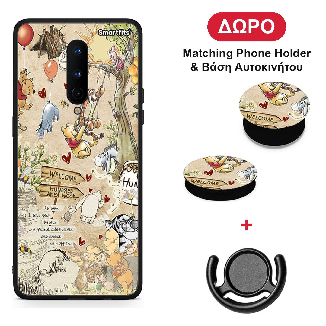Happy Friends - OnePlus 8 θήκη + Δώρο Phone Holder & Βάση Αυτοκινήτου