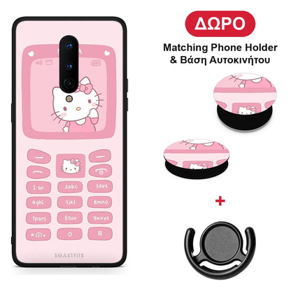 Hello Kitten - OnePlus 8 θήκη + Δώρο Phone Holder & Βάση Αυτοκινήτου