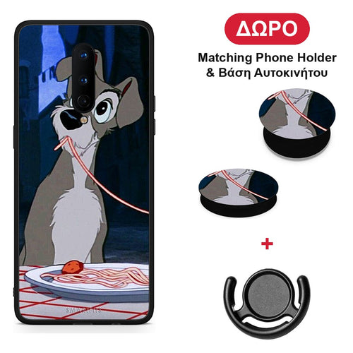 Lady And Tramp 1 - OnePlus 8 θήκη + Δώρο Phone Holder & Βάση Αυτοκινήτου