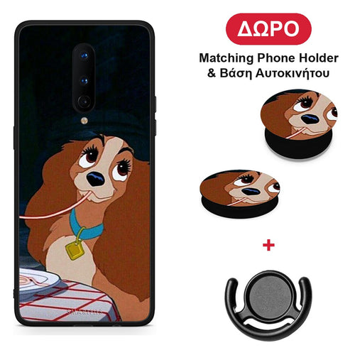 Lady And Tramp 2 - OnePlus 8 θήκη + Δώρο Phone Holder & Βάση Αυτοκινήτου