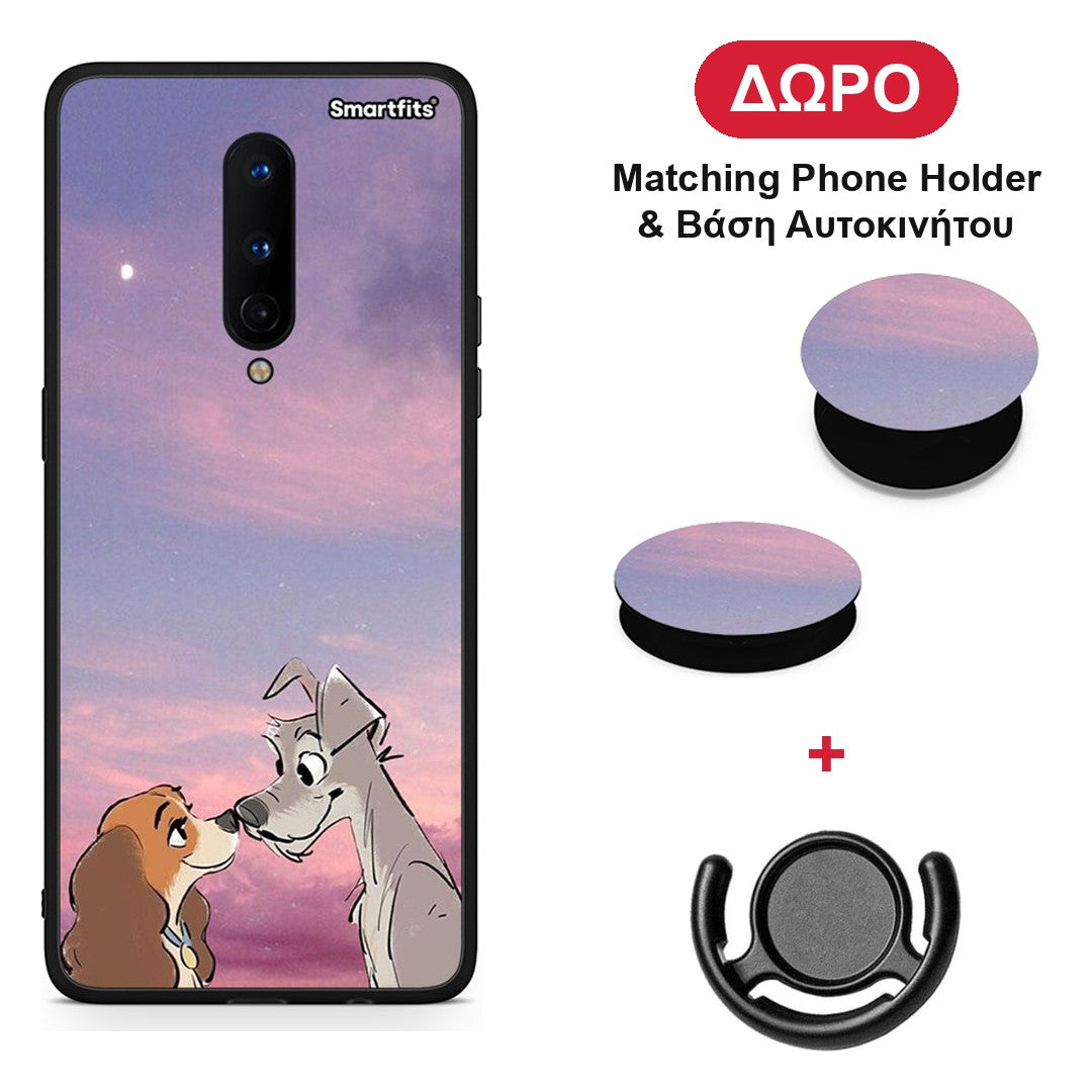 Lady And Tramp - OnePlus 8 θήκη + Δώρο Phone Holder & Βάση Αυτοκινήτου