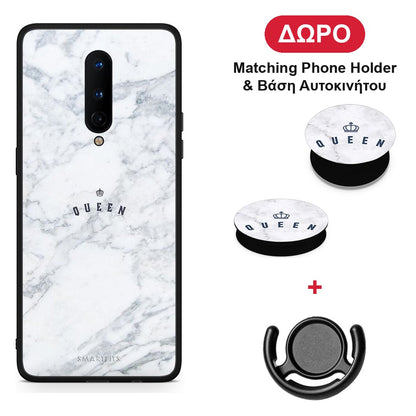 Marble Queen - OnePlus 8 θήκη + Δώρο Phone Holder & Βάση Αυτοκινήτου