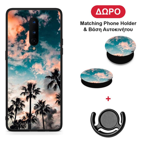 Summer Sky - OnePlus 8 θήκη + Δώρο Phone Holder & Βάση Αυτοκινήτου