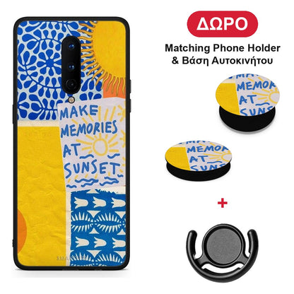 Sunset Memories - OnePlus 8 θήκη + Δώρο Phone Holder & Βάση Αυτοκινήτου