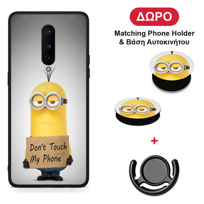 Text Minion - OnePlus 8 θήκη + Δώρο Phone Holder & Βάση Αυτοκινήτου