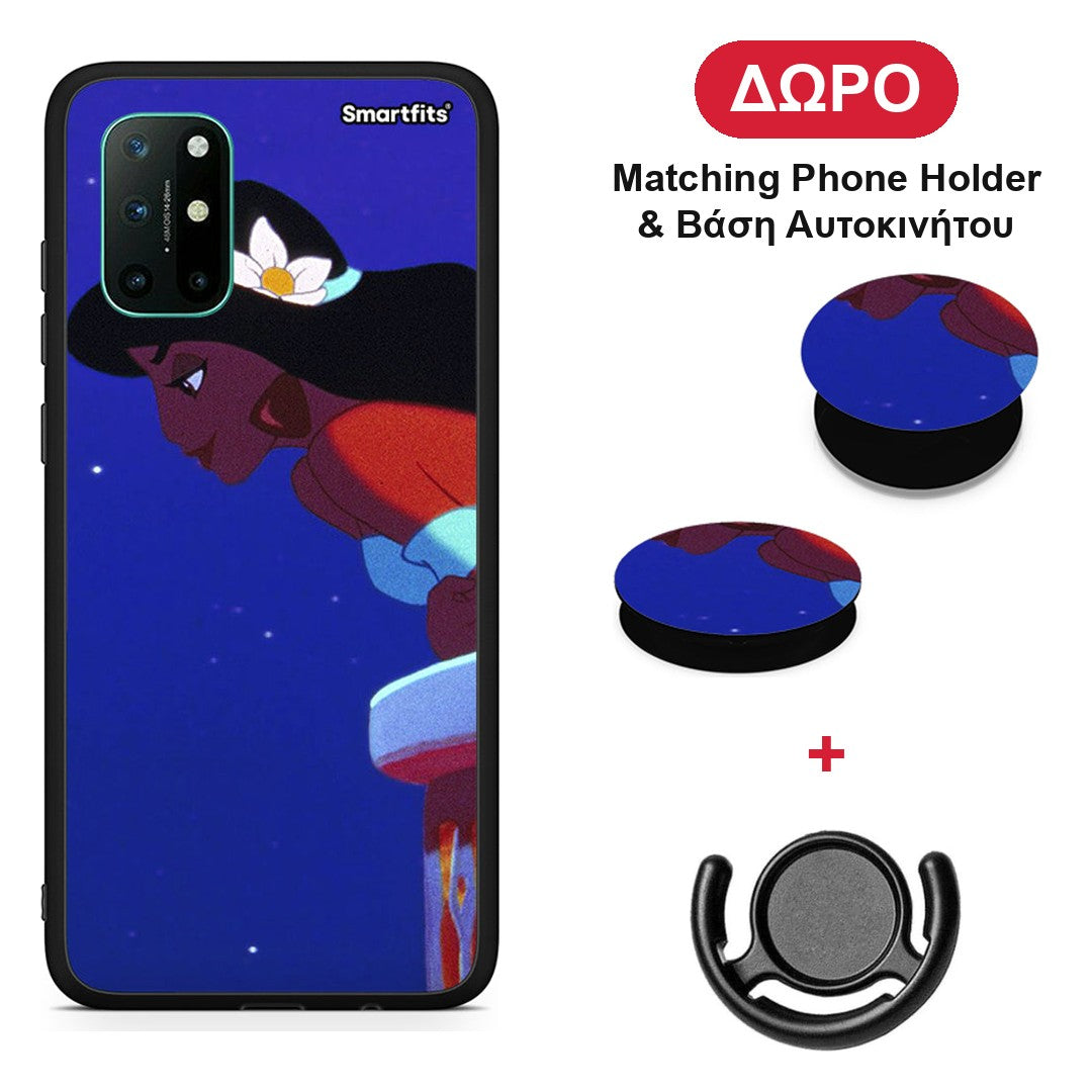 Alladin And Jasmine Love 2 - OnePlus 8T θήκη + Δώρο Phone Holder & Βάση Αυτοκινήτου