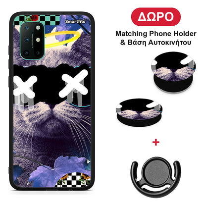 Cat Collage - OnePlus 8T θήκη + Δώρο Phone Holder & Βάση Αυτοκινήτου