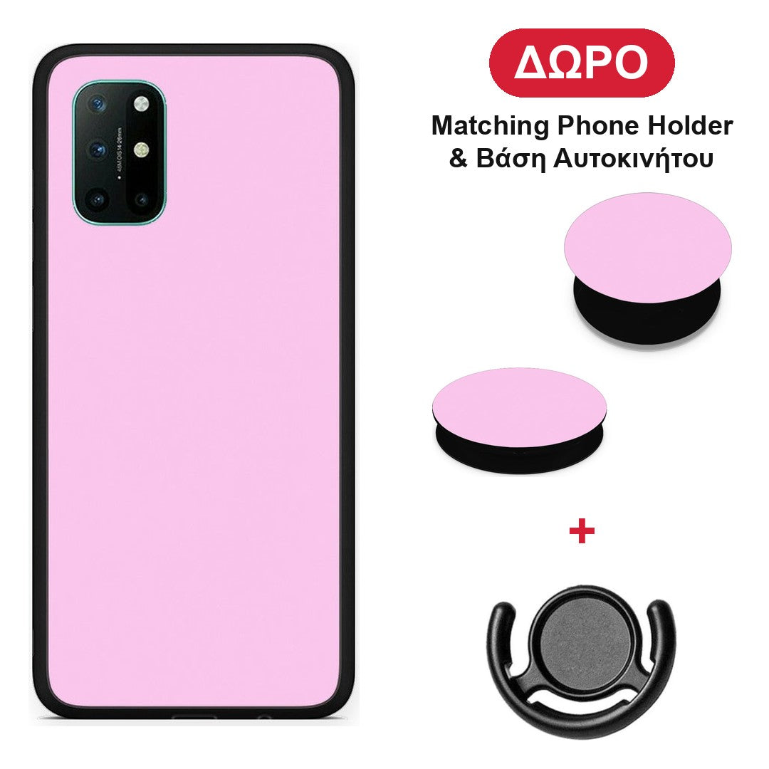 Cotton Candy Pink - OnePlus 8T θήκη + Δώρο Phone Holder & Βάση Αυτοκινήτου