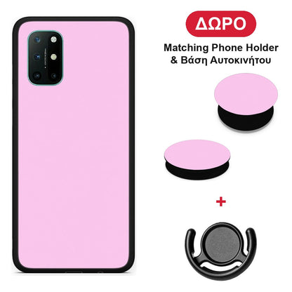 Cotton Candy Pink - OnePlus 8T θήκη + Δώρο Phone Holder & Βάση Αυτοκινήτου